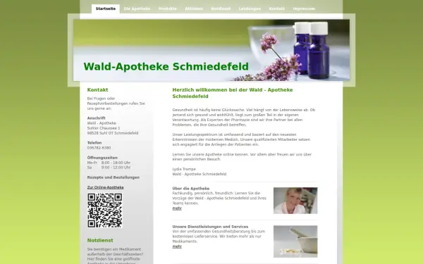 www.waldapotheke-schmiedefeld.de