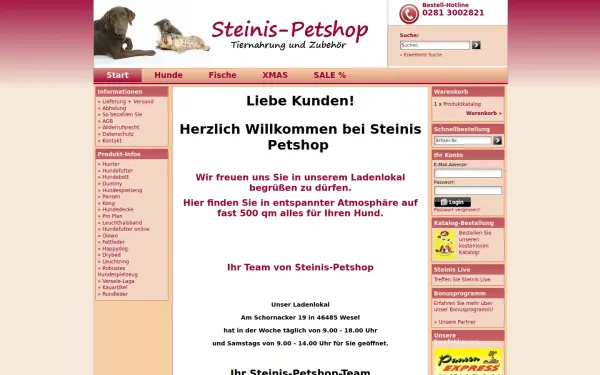 www.steinis-petshop.de