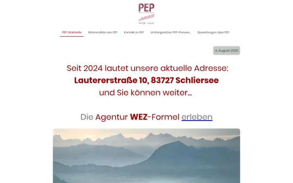 www.agentur-pep.de