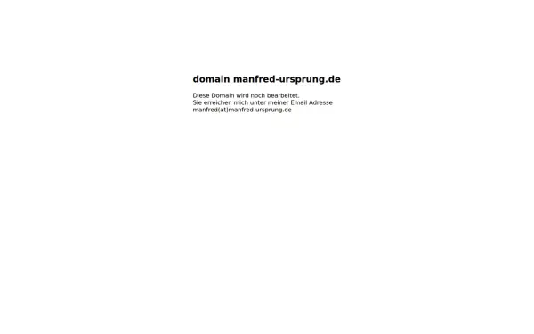 manfred-ursprung.de