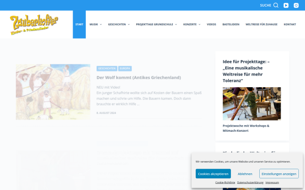 www.kinder-und-friedenslieder.de