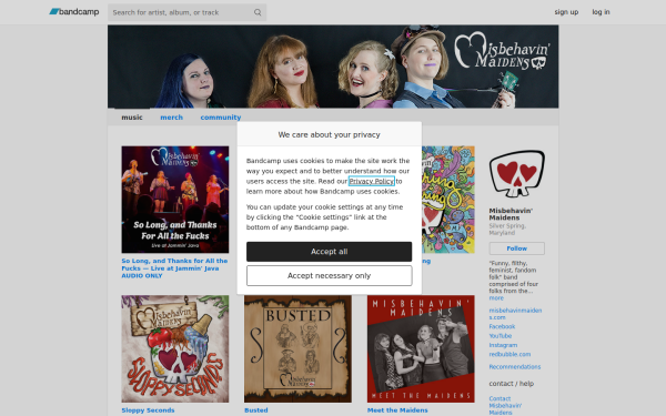 misbehavinmaidens.bandcamp.com