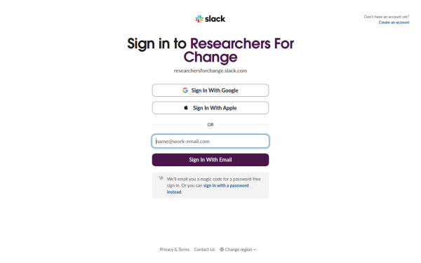 researchersforchange.slack.com