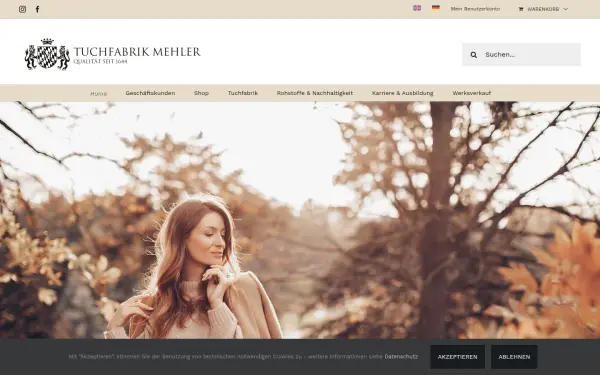 www.mehler-tuchfabrik.de