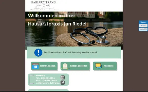 arztpraxisriedel.de