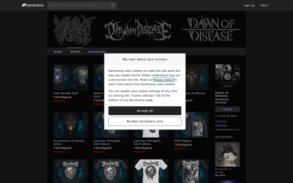 dawnofdisease.bandcamp.com