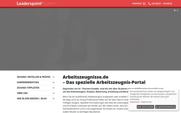 www.arbeitszeugnisse.de