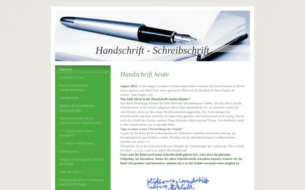 www.handschrift-schreibschrift.de