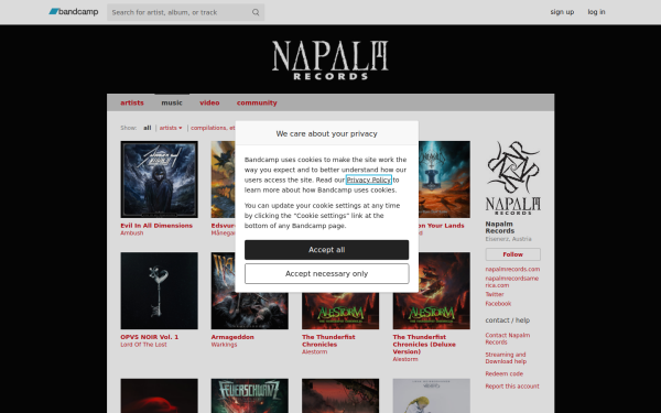 napalmrecords.bandcamp.com