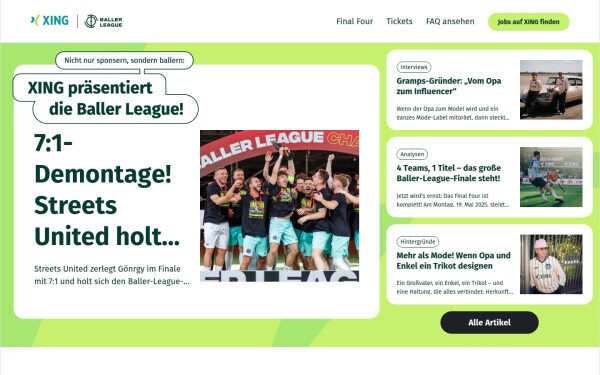 ballerleague.xing.com