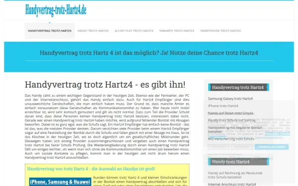 www.handyvertrag-trotz-hartz4.de