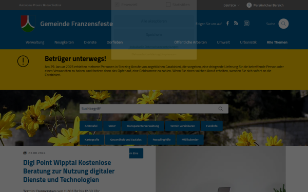www.comunefortezza.eu