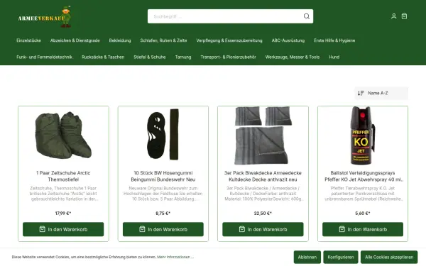 armeeverkauf.de