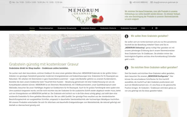 grabsteine-memorum.de
