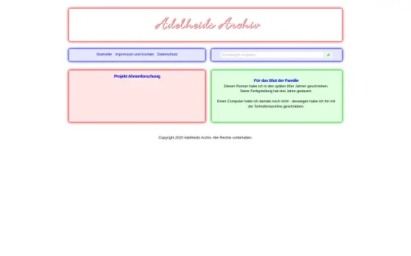 www.adelheids-archiv.de