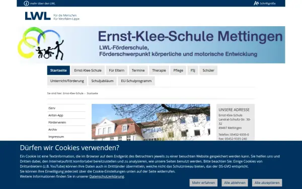 www.lwl-ernst-klee-schule-mettingen.de