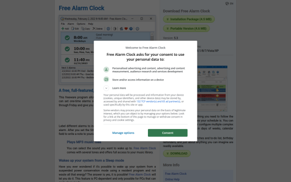 freealarmapp.com