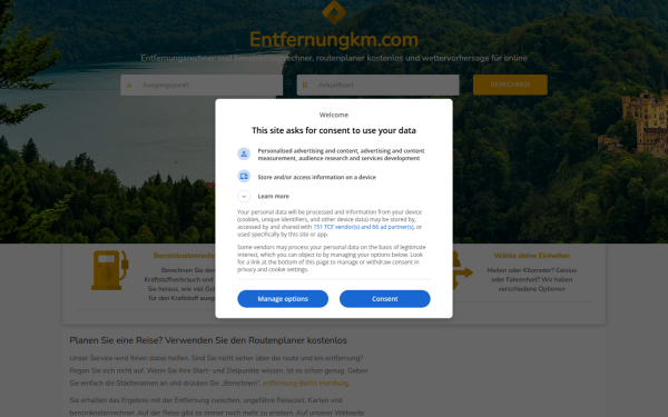 entfernungkm.com