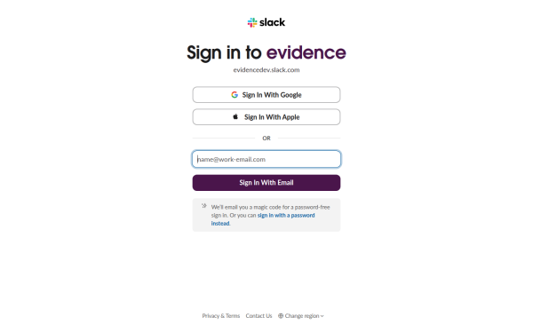 evidencedev.slack.com