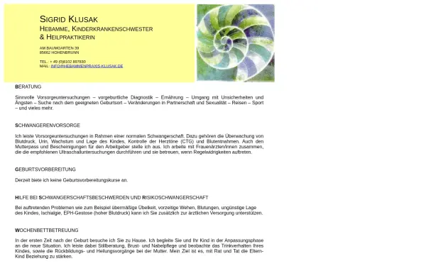 hebammenpraxis-klusak.de