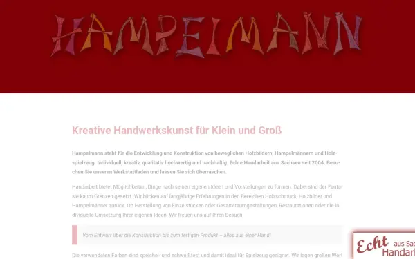 www.hampelmann-werkstatt.de