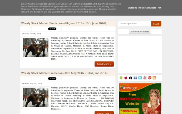 sensex.astrosage.com