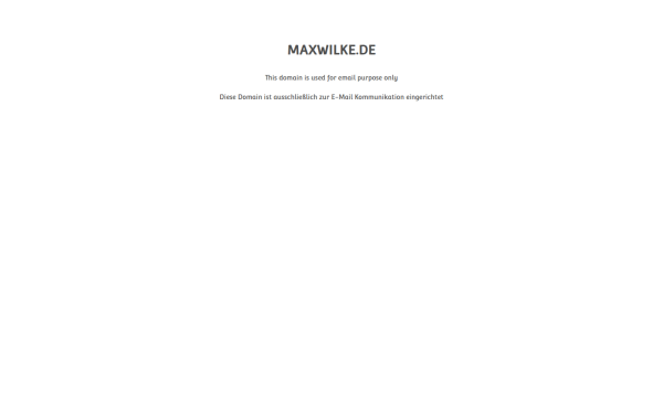 maxwilke.de