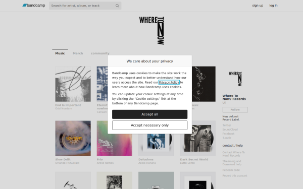 wheretonow.bandcamp.com