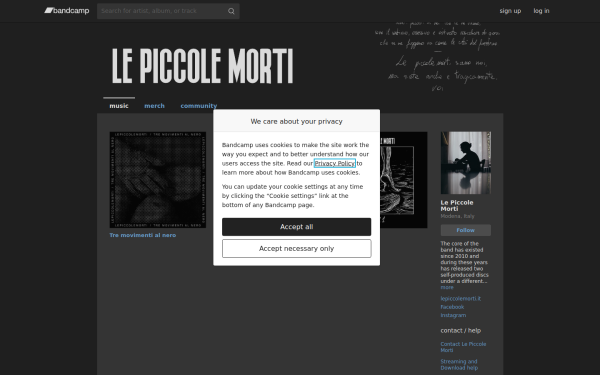 lepiccolemorti.bandcamp.com