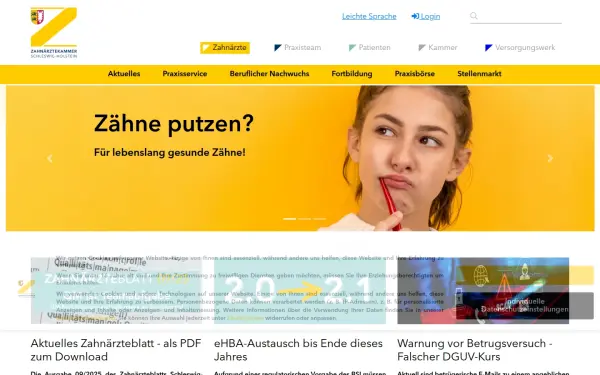 www.zahnaerzte-sh.de