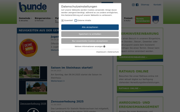 www.gemeinde-bunde.de