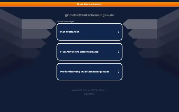 grundsatzentscheidungen.de