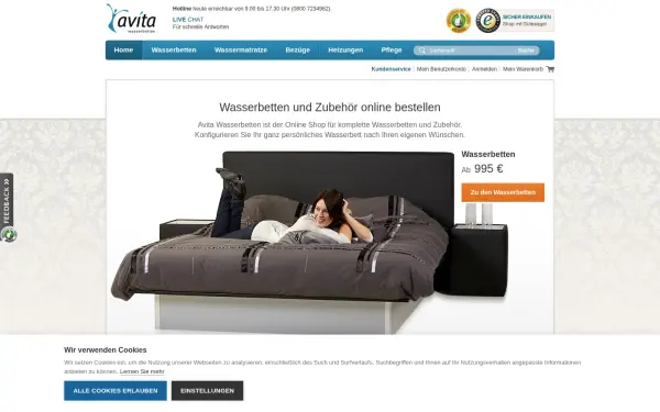 www.avitawasserbetten.de