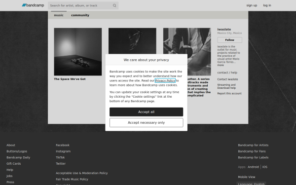 iwaslate.bandcamp.com