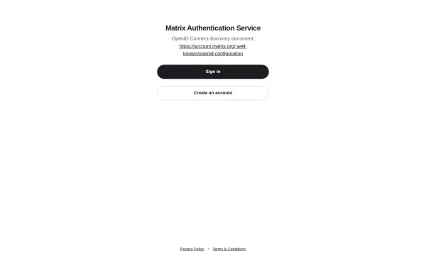 account.matrix.org