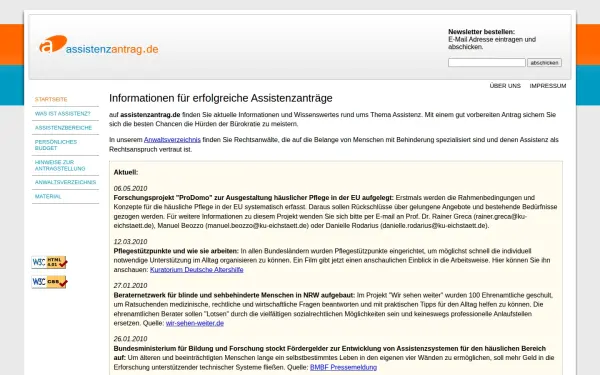 assistenzantrag.de