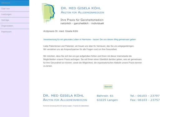 arztpraxisdrkoehl.de