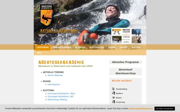 canyoning-in-oesterreich.at