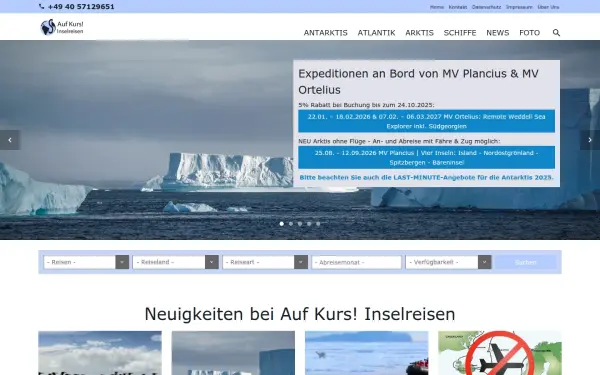 www.aufkursinselreisen.de
