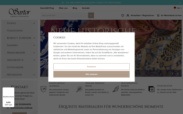 www.sartor-stoffe.de