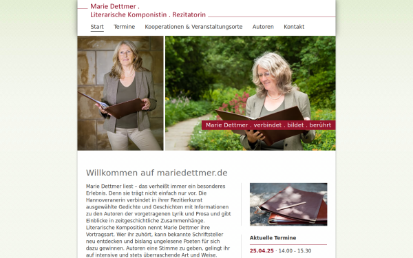 www.mariedettmer.de