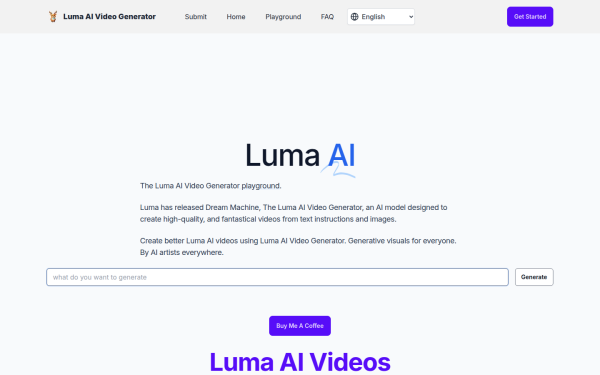 lumaaivideo.com