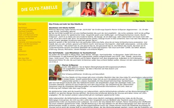 glyx-tabelle.de