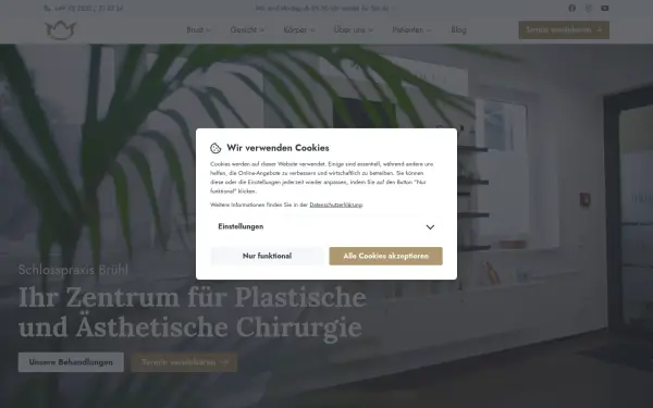 www.schlosspraxis-bruehl.de