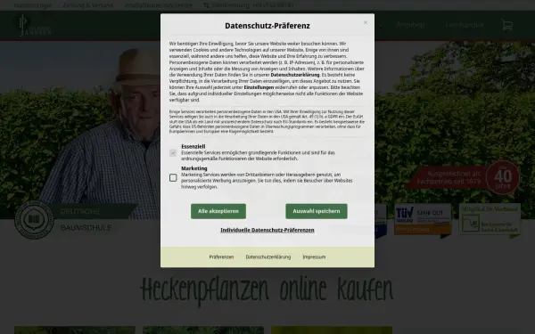 www.heckenpflanzen.de
