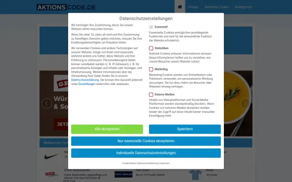 www.aktionscode.de