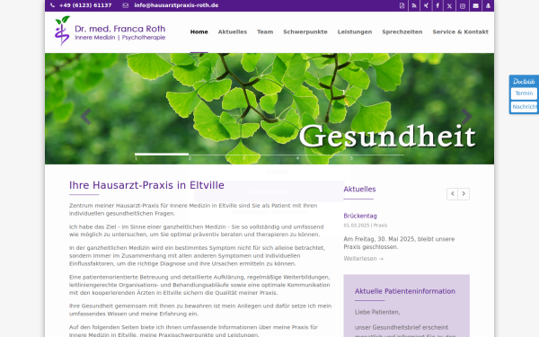 www.hausarztpraxis-roth.de