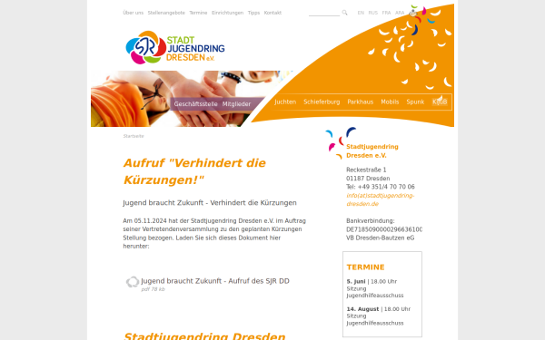 www.stadtjugendring-dresden.de