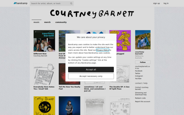 courtneybarnett.bandcamp.com