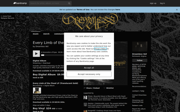 dreamlessveil.bandcamp.com